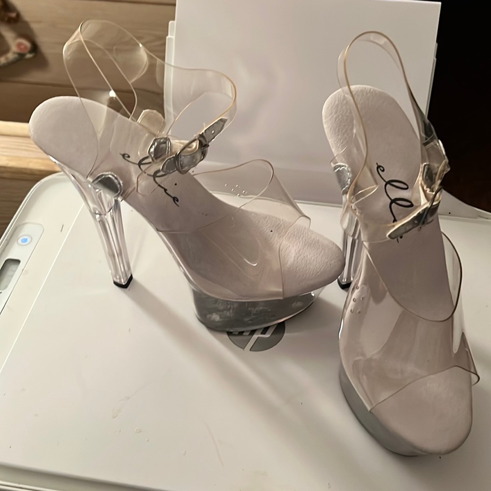 Women’s  clear stiletto heels